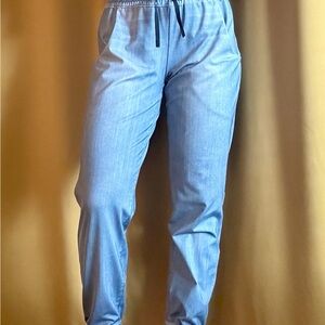 Lucy Faux-Denim Print Joggers